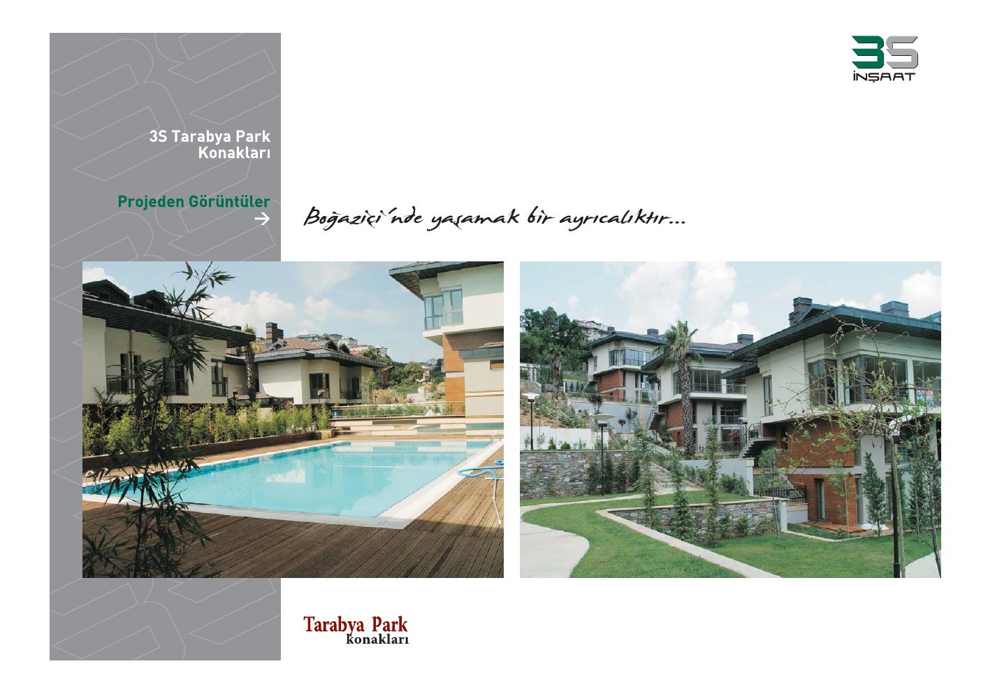Tarabya Park Konakları havuz ve villa görünümü